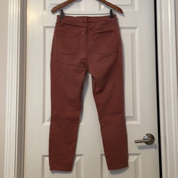 Abercrombie & Fitch rustic red ultra high rise super skinny ankle jeans. 30/10R - Picture 6 of 7